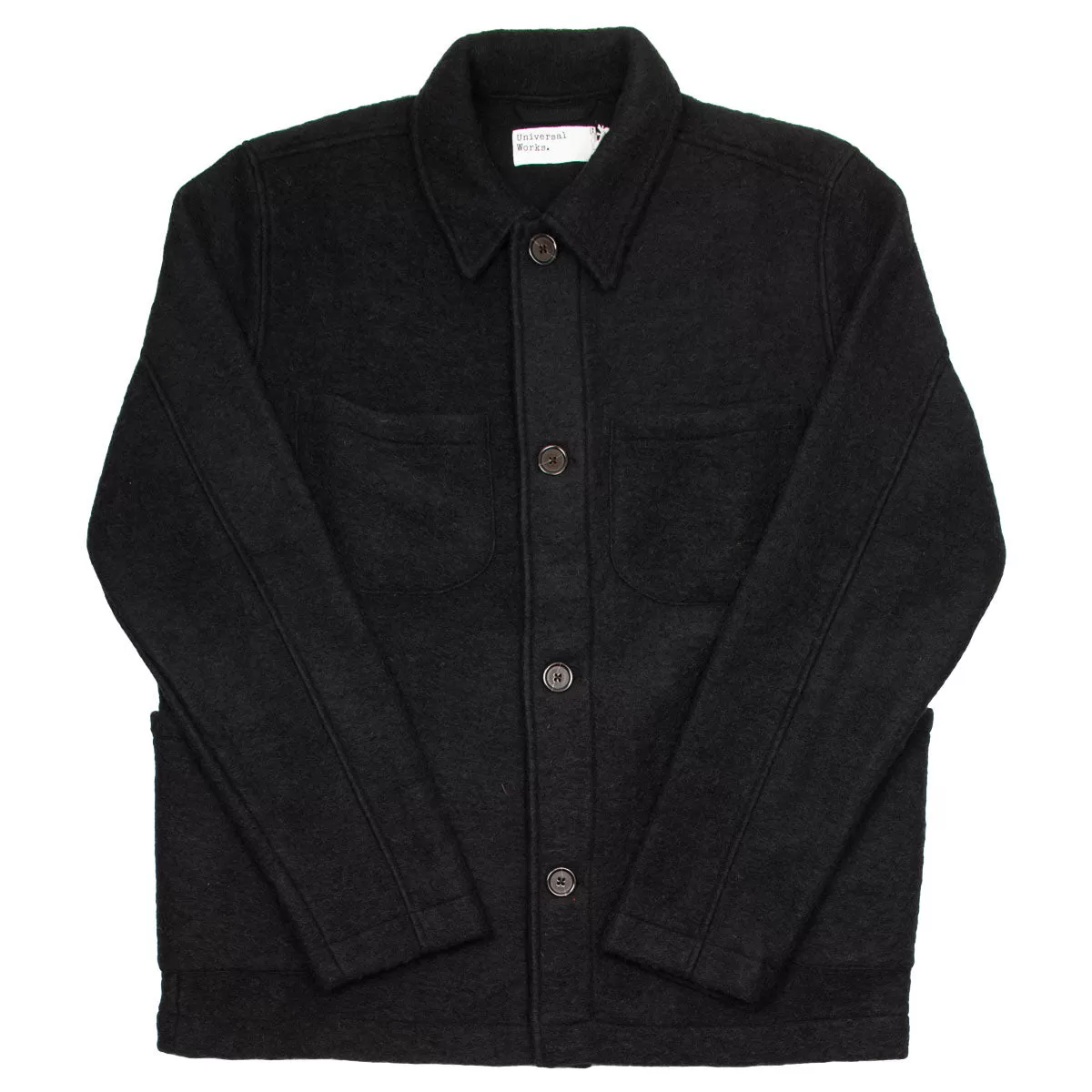 Universal Works - Lumber Jacket Wool Fleece - Black