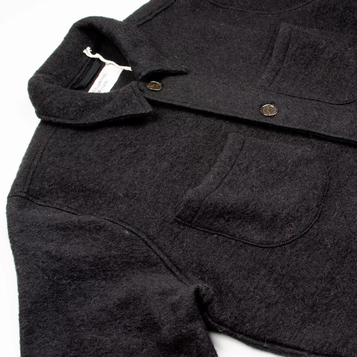 Universal Works - Lumber Jacket Wool Fleece - Black