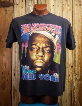 Vintage Notorious BIG King of New York Playa Hater Rap Tee 90s XL