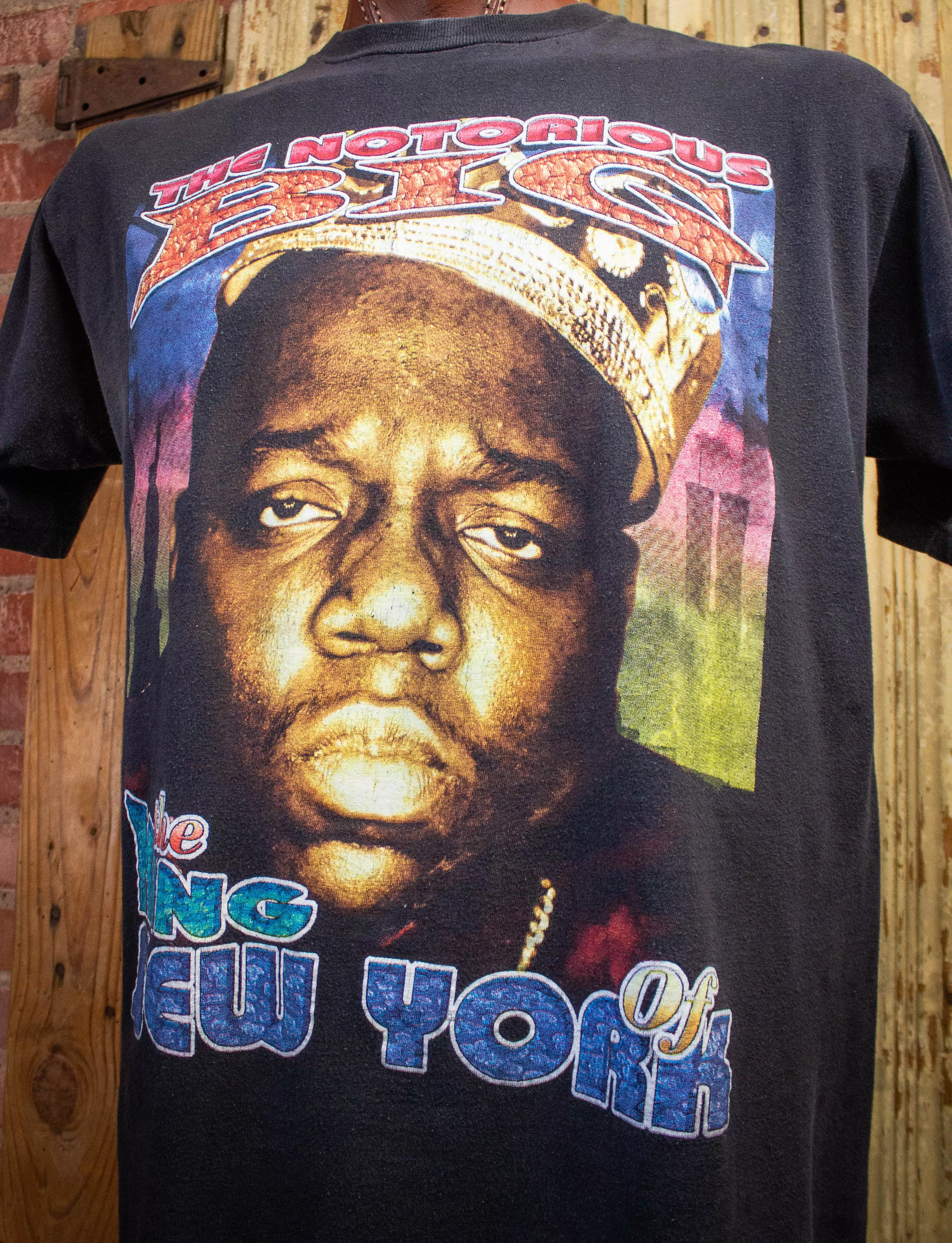 Vintage Notorious BIG King of New York Playa Hater Rap Tee 90s XL