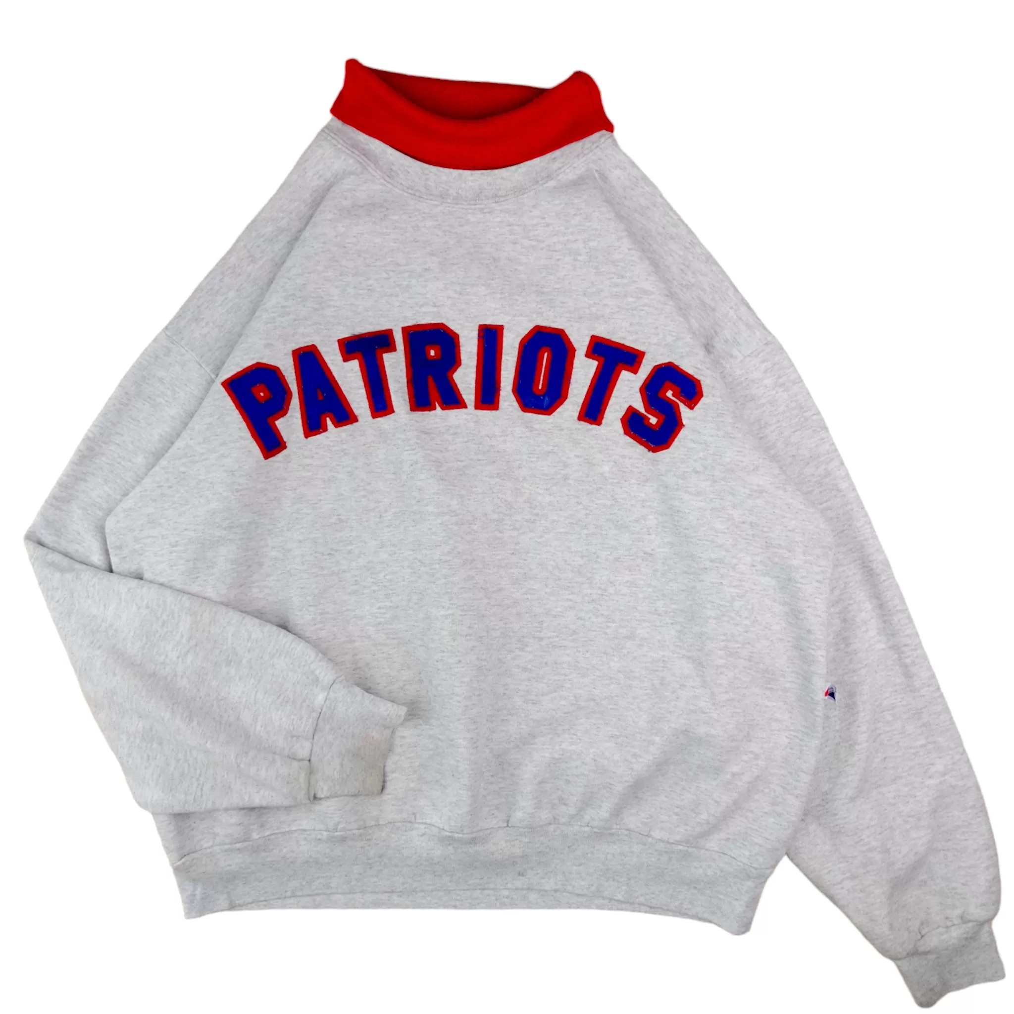 Vintage Patriots Turtle Neck Sweatshirt - XL