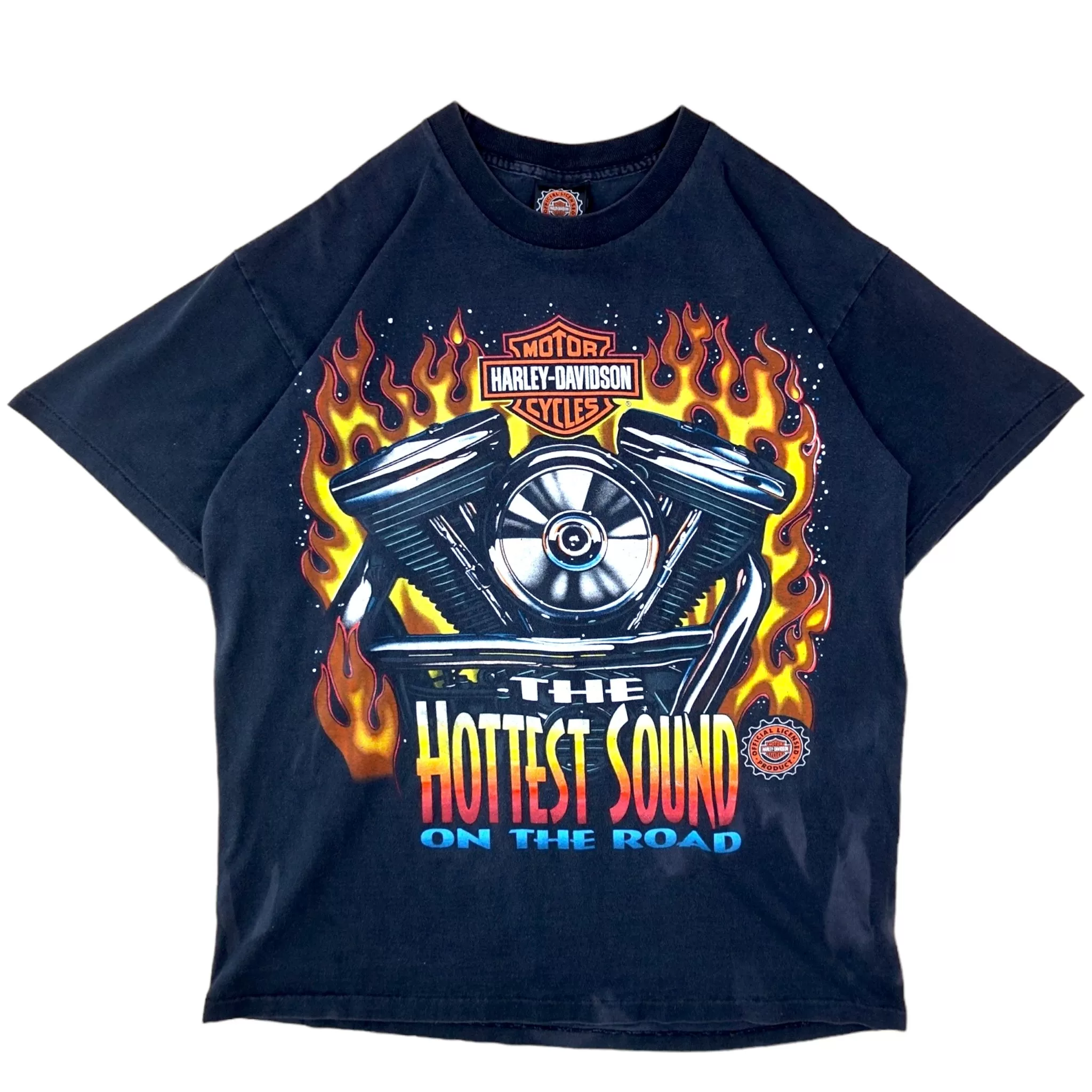 Vintage The Hottest Sound On The Road Harley Davidson T-Shirt - L