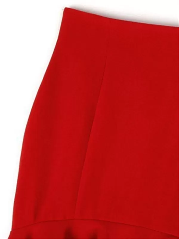 WealFeel Solid color Sexy Fishtail Skirt