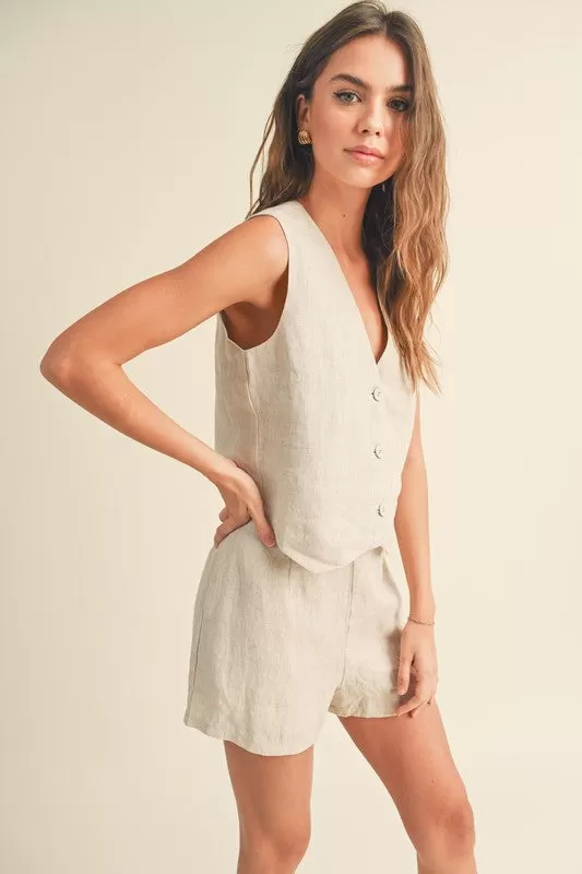 Wrenley Linen Vest