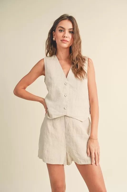 Wrenley Linen Vest