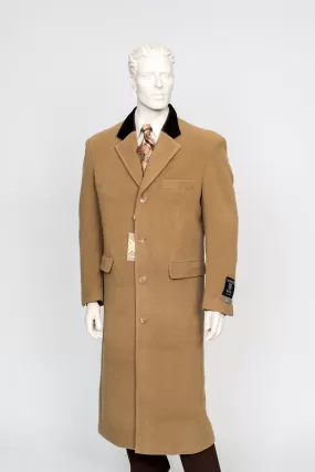 XXIOTTI Cashmere/Wool Overcoat Camel 77003