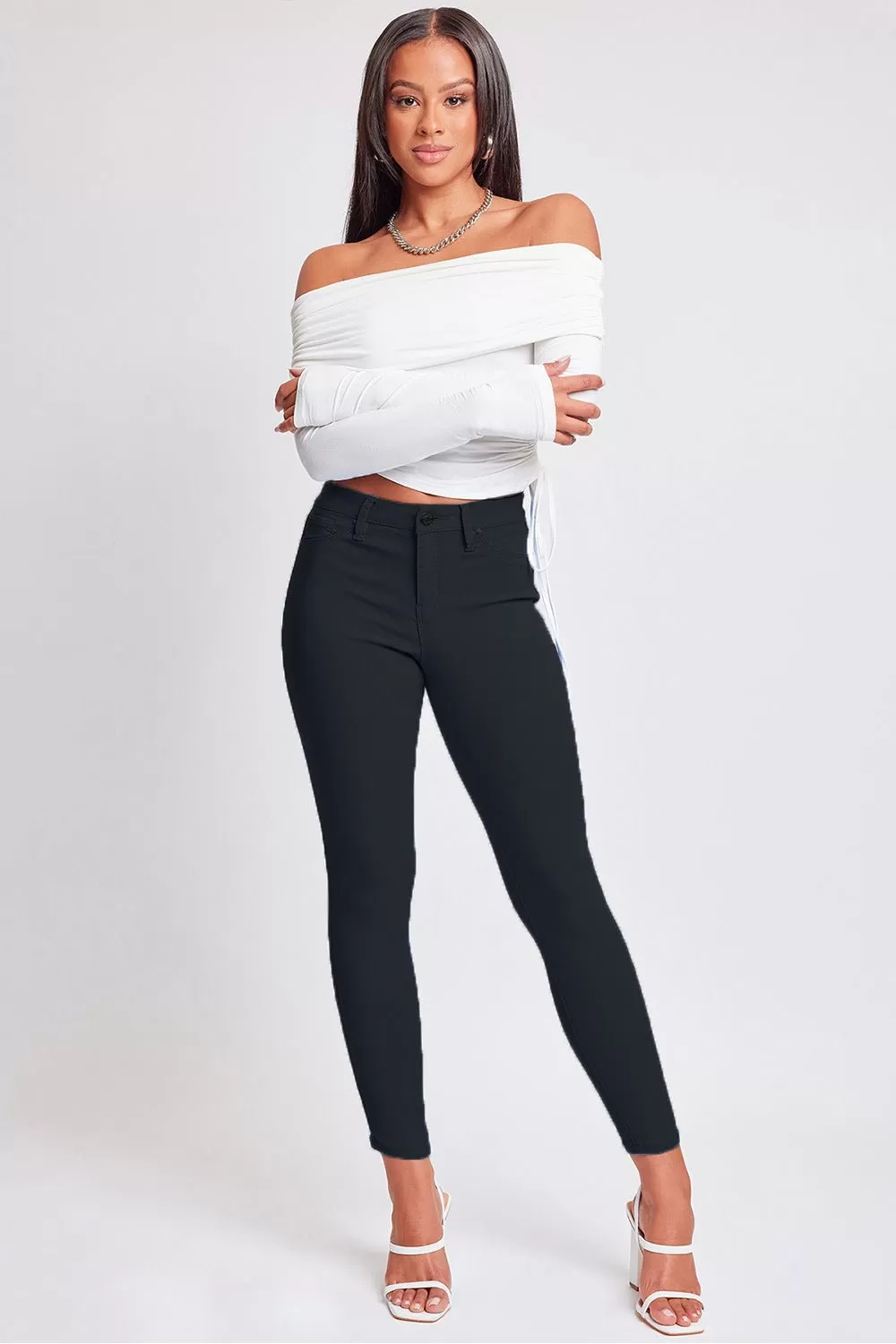 YMI Jeanswear:  Full Size Hyperstretch Mid-Rise Skinny Pants