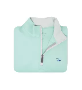 Youth Dogwood Quarter Zip - Solid Seaglass